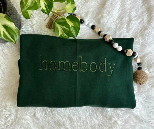 Embroidered homebody Crewneck