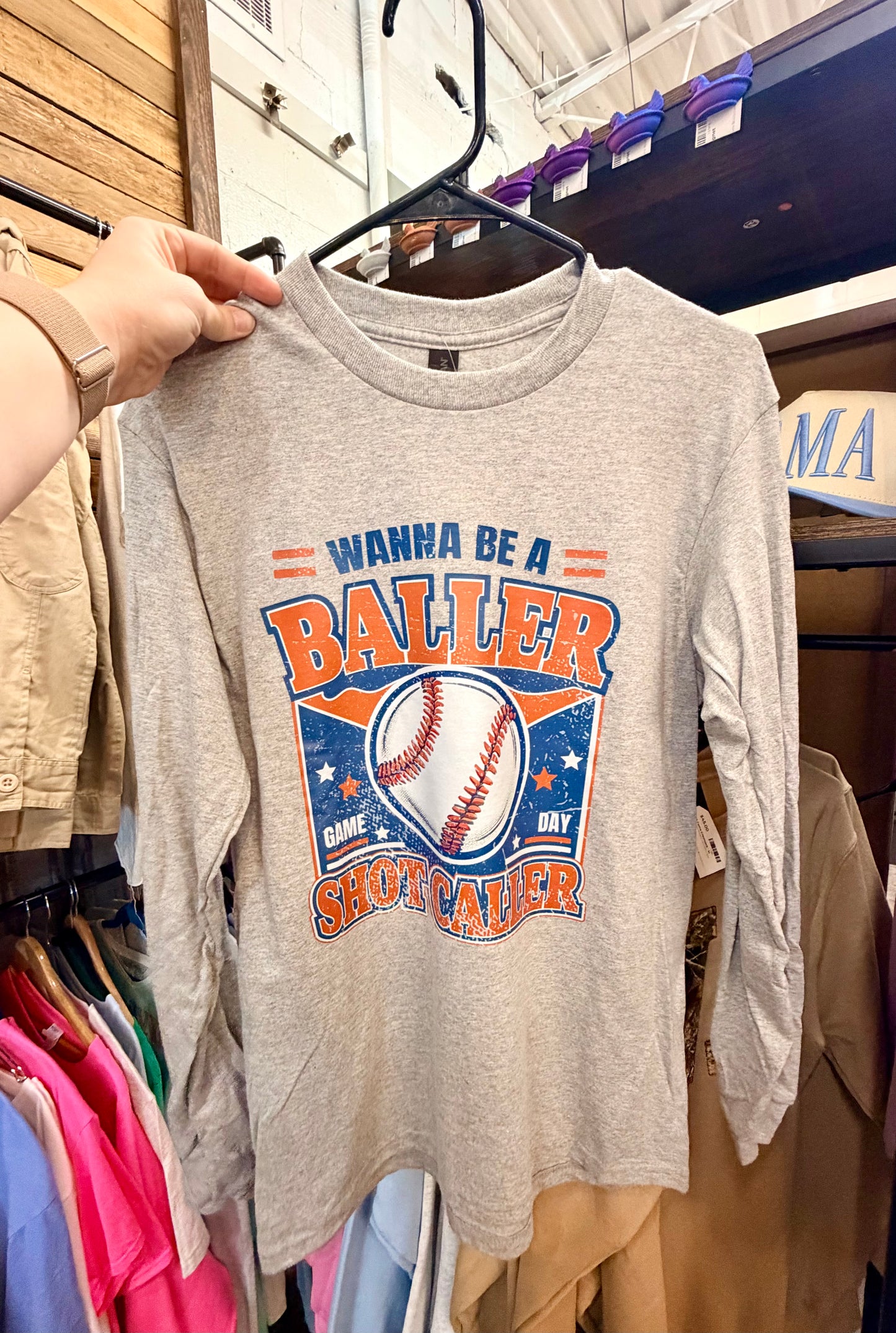 Wanna be a Baller Long Sleeve Tee