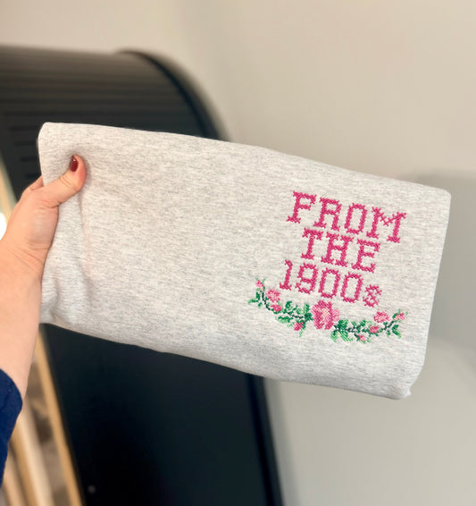 From The 1900s Embroidered Crewneck