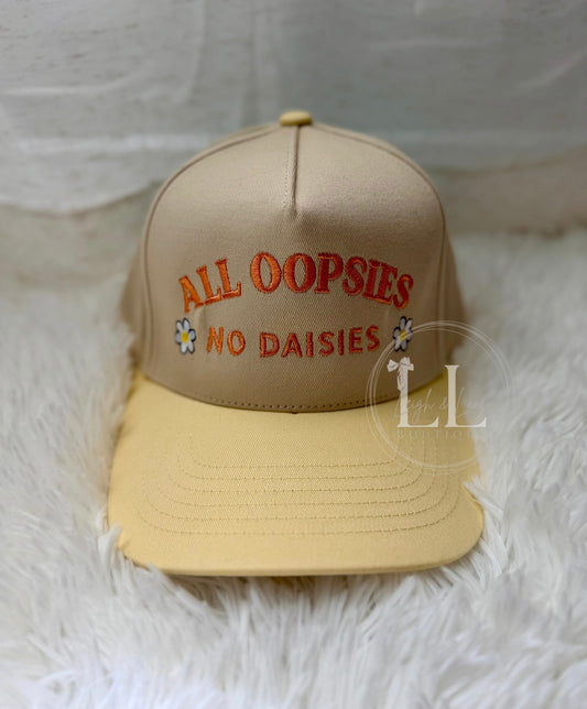 All Oopsies No Daisies Embroidered Hat