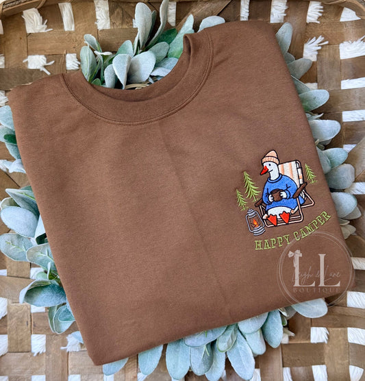 Happy Camper Goose Crewneck