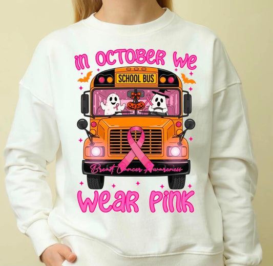 School Bus Breast Cancer Awerness