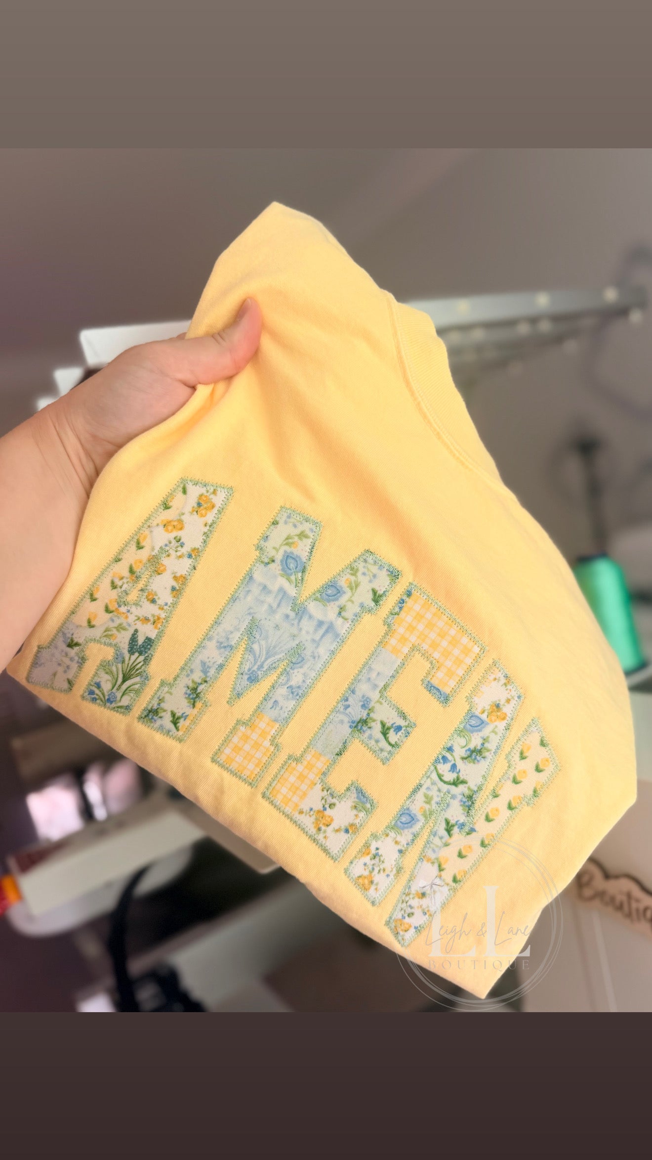 Amen Appliqué Tee