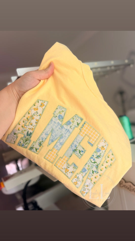 Amen Appliqué Tee